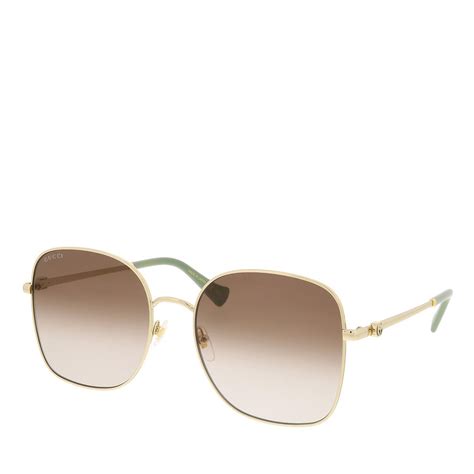 gucci gg1143s 001|Gucci™ GG1143S 001 59 Gold Sunglasses .